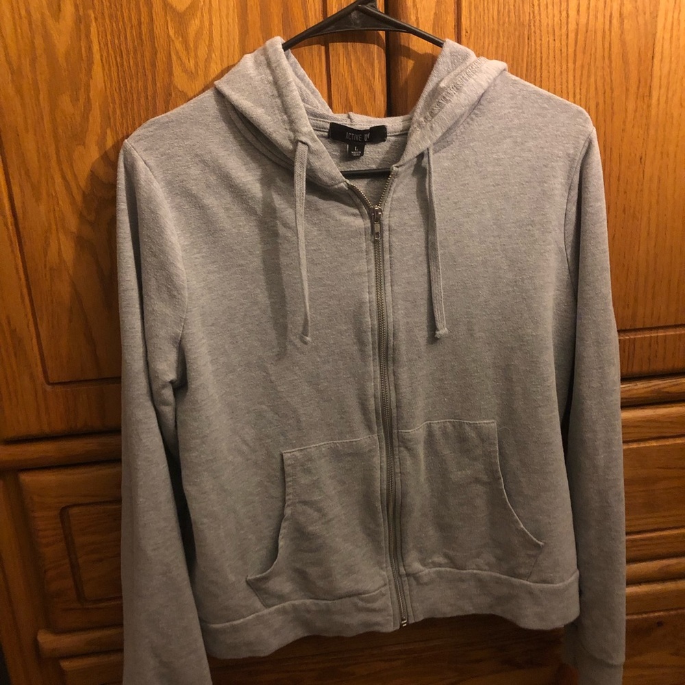 Cute Gray Hoodie 🐰